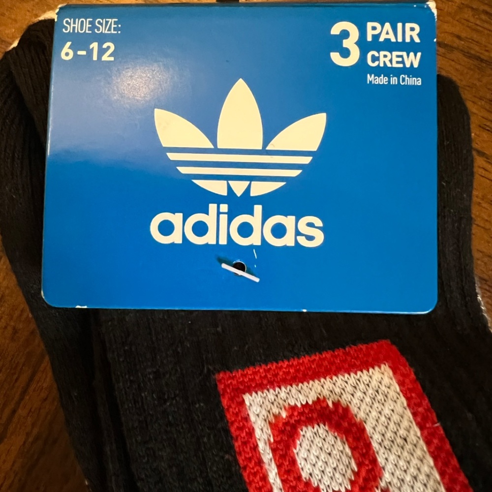 *3 Pack* ADIDAS Crew Socks - Picture 2 of 5